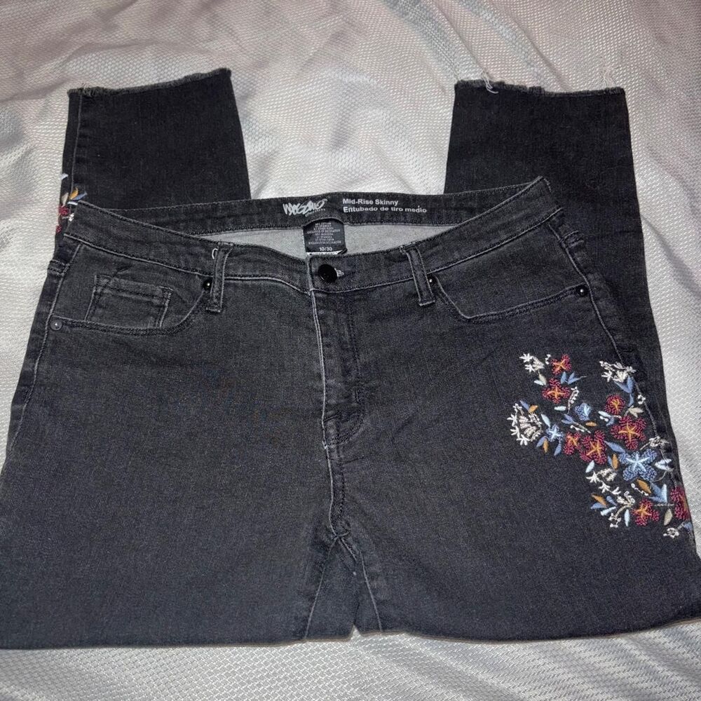 Mossimo Women's Black and Grey Jeans